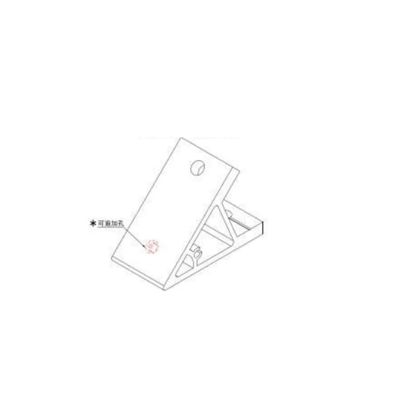 45 degree angle E shaped interior bracket to connect the aluminum profile