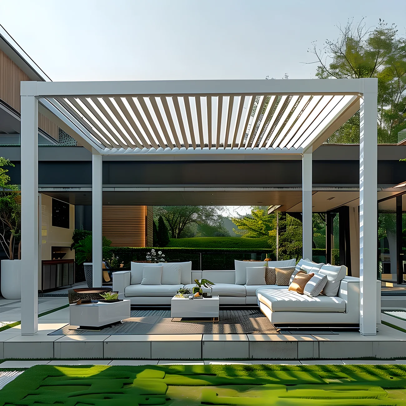 high quality luxury outdoor white metal aluminium top wind resistant waterproof gazebo pavilion garden for snow 4x4 6x5