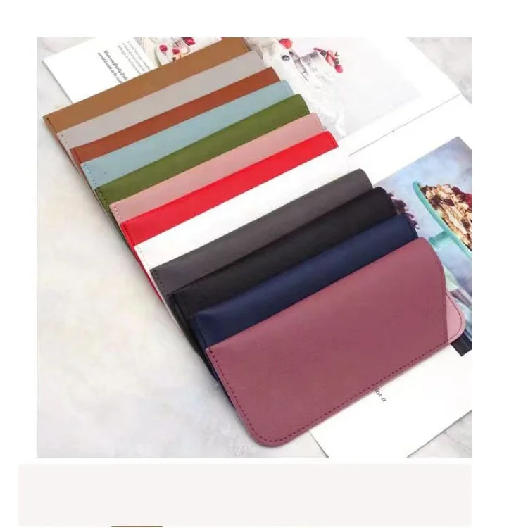 Custom eyeglasses box black leather glasses case packaging eye glasses bag