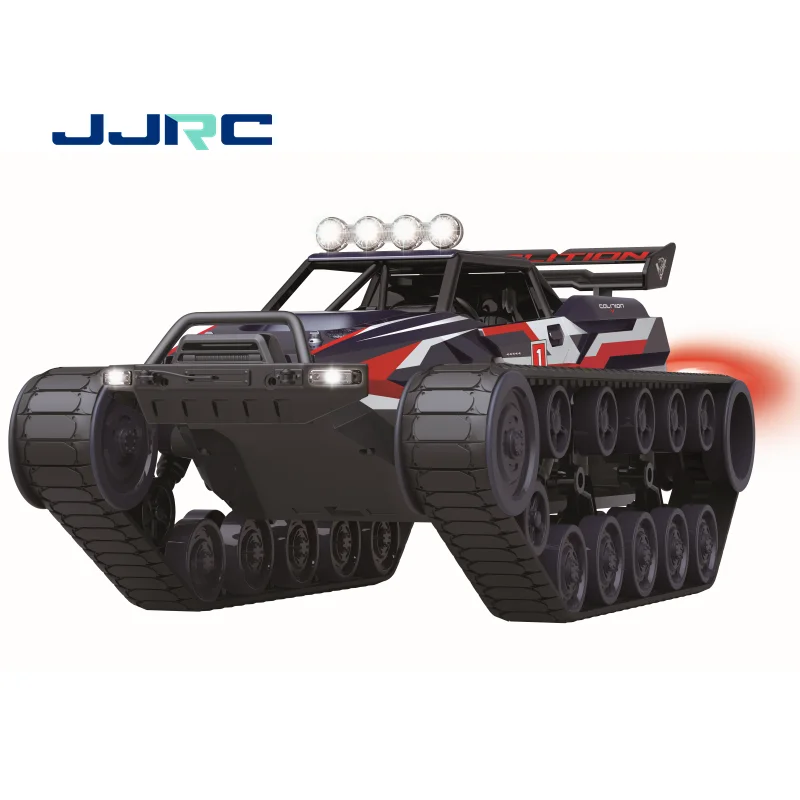 JJRC Q155 7.4V 1:12 Alloy High Speed Drifting RC Tank Climbing Wading Spray 2.4g Full Scale Remote Control Toy Tank Car