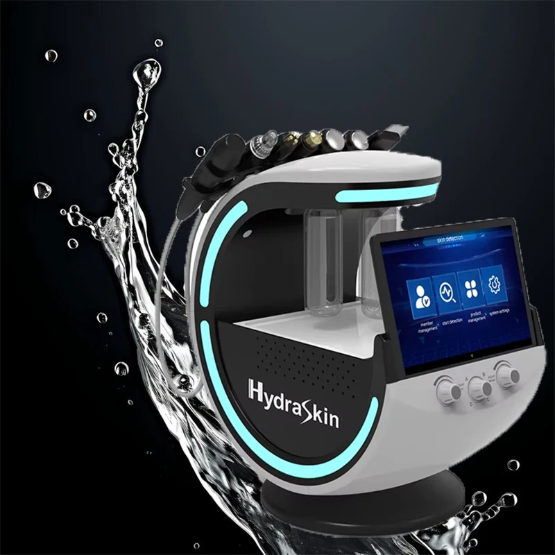 7 in 1 Hydro Oxygen Smart ICE Blue Skin Analyzer Facial Cleaning Full Facial Care Hydra Skin Machine