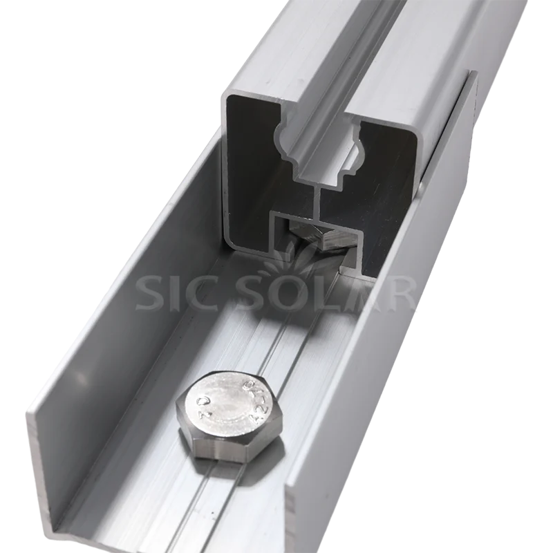 R4040 Rail Splice Solar Pv Mount Bracket Roof Rail Connector Solar Structure Accessories
