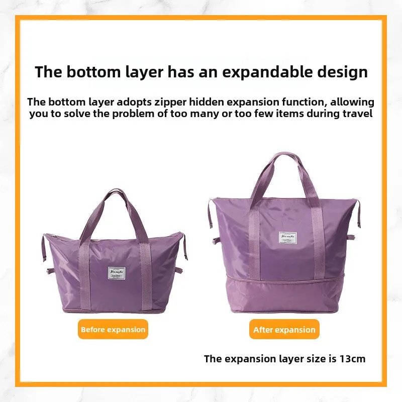 Wholesale Large Capacity Oxford Cloth Travel Bag Dry Wet Separation Gym Maternity Storage Zipper Fashion Sport Luggage Bag