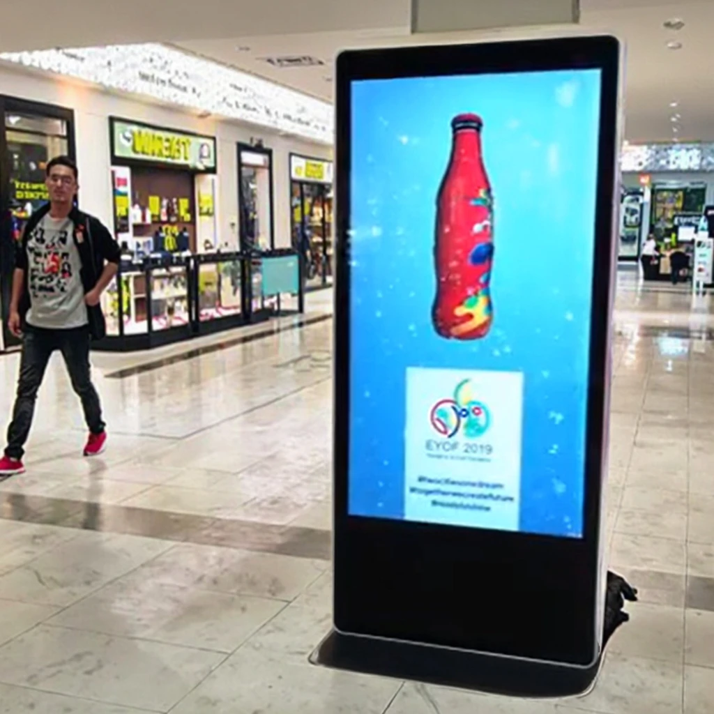 75 65 43 32 Inch 2000 Nits Wall-mounted Advertising Machine HD Hanging Digital Marketing and Advertising Electronic