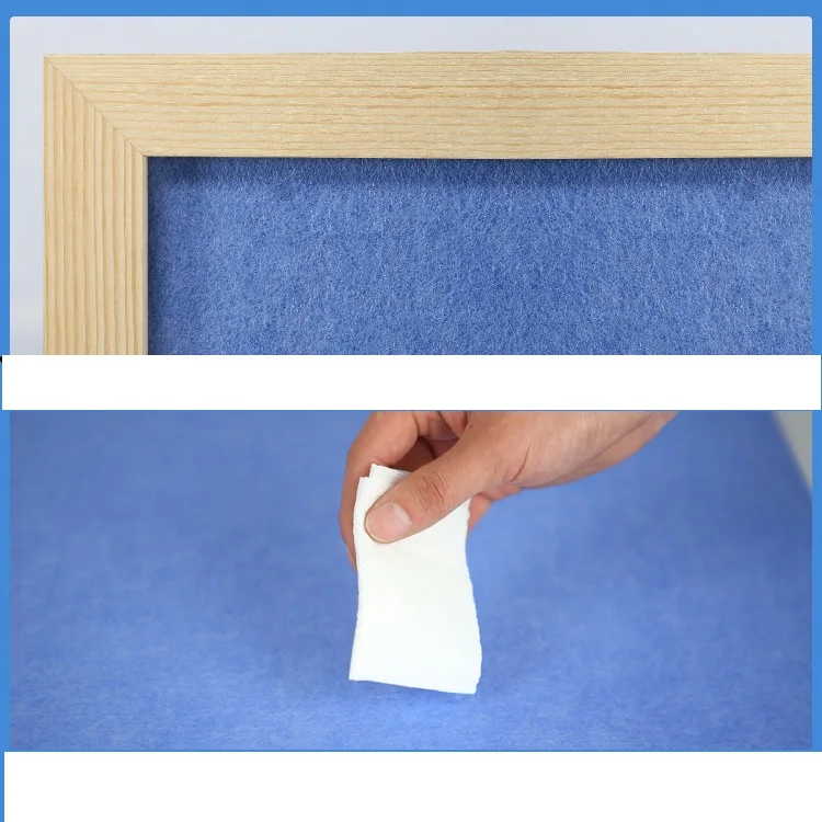 Wholesale customized pine wood cork message board bulletin memo board colorful fabric notice board