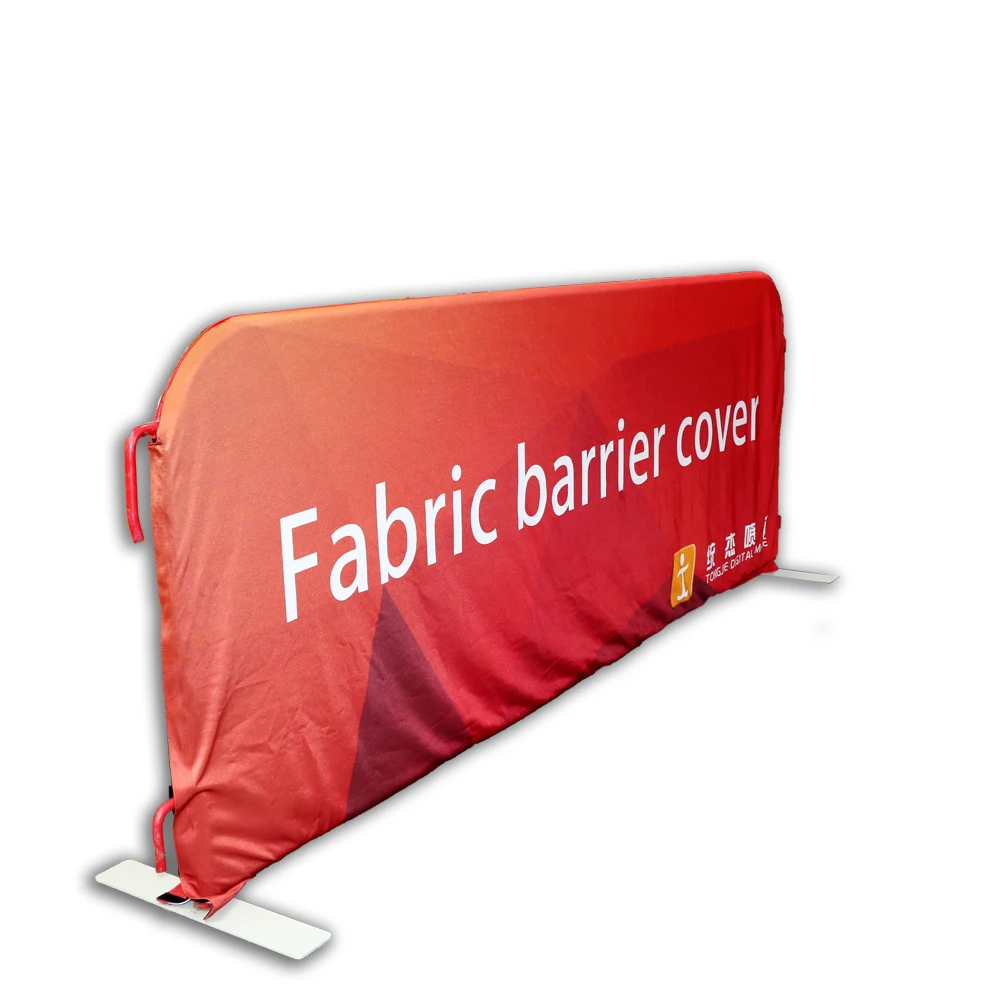 Outdoor Custom Barrier Barricade Banners Covers polyester barrier fence cover mesh banner