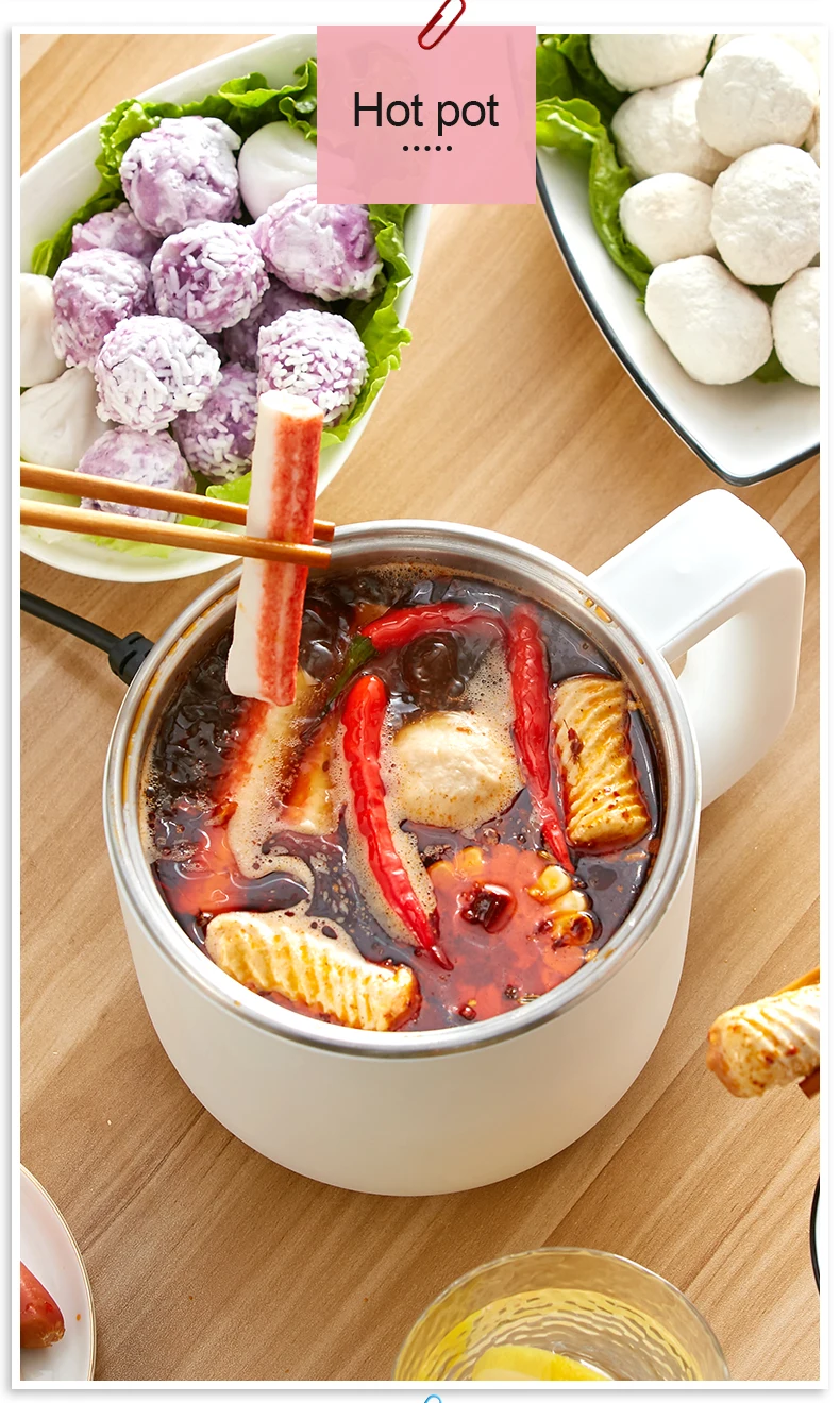 Small Kitchen Appliances National Electric Mini Cooking Pot and Travel Stove Frying Pan