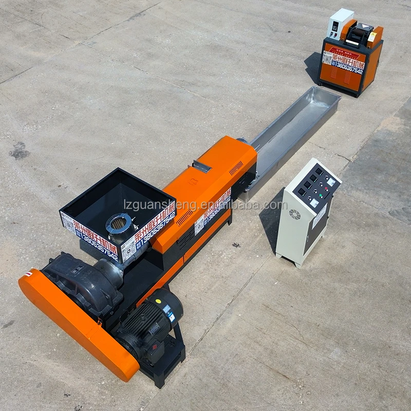 ABS crushing material recovery pelletizing production line PP PE waste plastic single screw mother granulator