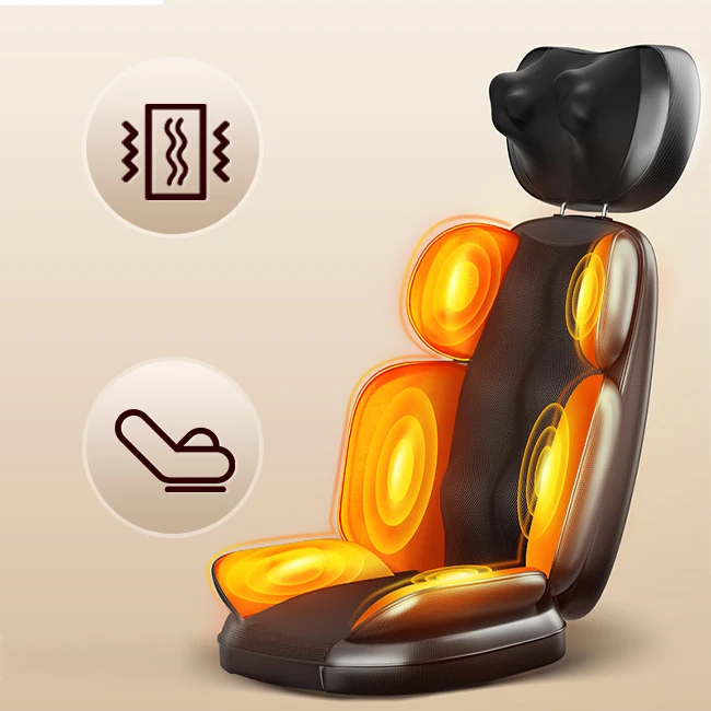 Ultimate Speed Heated Kneading Lumbar Vibrating Shiatsu Back Car Heated Massage Seat Cushion