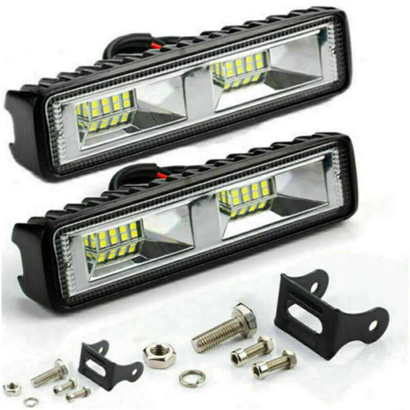 2021 в виде бабочек, новинка, 12v 24v 48W 6 дюймов LED рабочий свет Bar внедорожные Противотуманные фары дальнего света для внедорожник 4WD грузовик