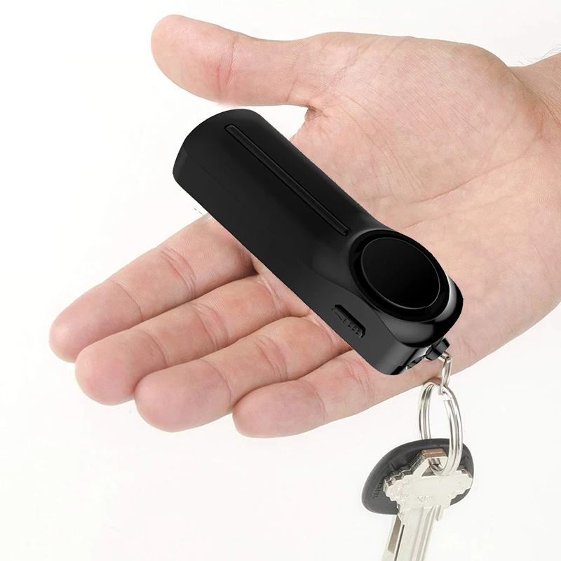 Новый дизайн самообороны персональная охранная сигнализация 130 дБ децибелы светодио дный светодиодной подсветкой