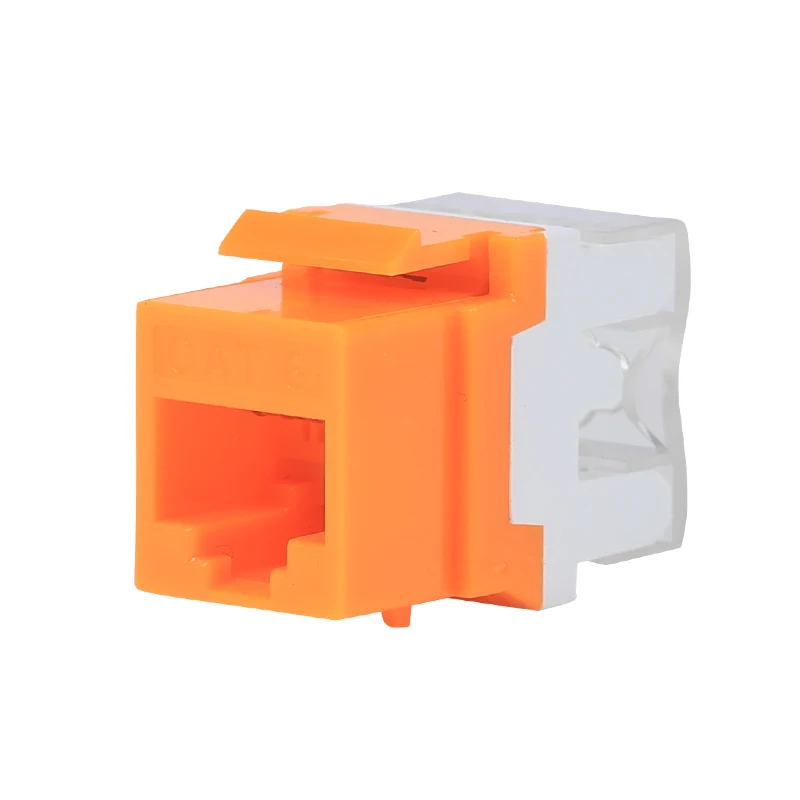 Keystone Jack180 Degree UTP Cat5e Cat6 cat6a Jack RJ45 8P8C