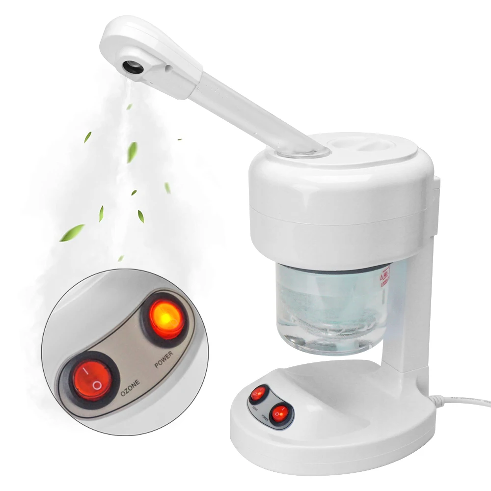 Ozone Face Steamer with 360 Rotatable Arm Portable Facial Steamer for Personal Care Use at Home or Salon