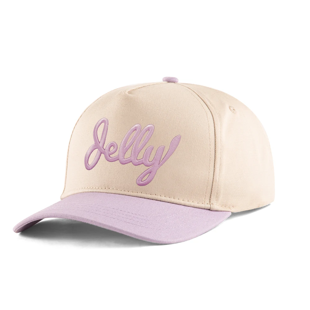 Factory Direct Sale 5 Panel High Profile Two Tone Baseball Caps Custom 3D Embroidery Logo Vintage Baseball Hats for Women