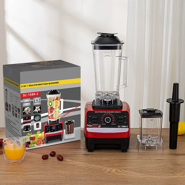 New Arrivals Multifunction 9000w 3 in 1 Electric Blender Big Powerful Smoothies Machine Mixer for Household