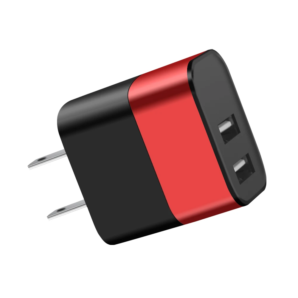  Дорожный адаптер 5 В/2 4 А настенное зарядное устройство USB ETL с 2 USB-портами домашний вилкой Стандарта США несколькими