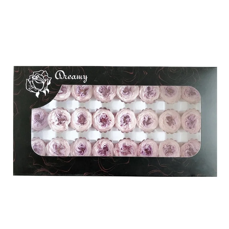 Real natural preserved roses the stabilized flowers preserved austin rose head with factory price