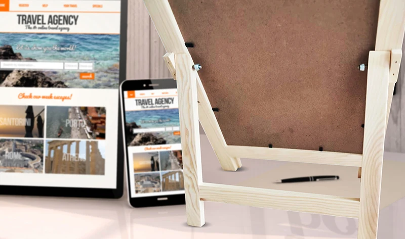 Outdoor A Frame Writing Board Wooden Chalkboard Bar Restaurant Advertising Blackboard