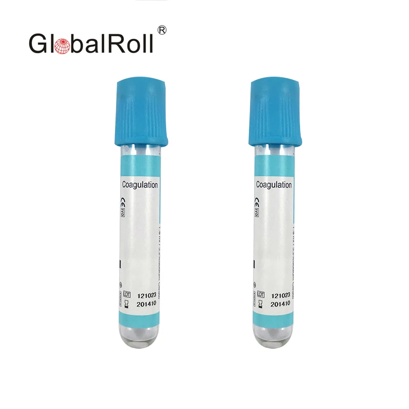  Globalroll 2 мл синий шляпа Топ стерильные ПЭТ стекла одноразовые натрия тест коагуляции герметизирующая ptfe-лента для вакуумной трубки сбора