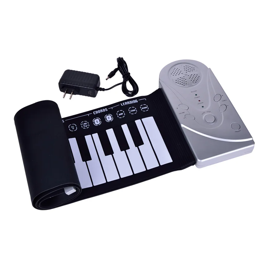 49Keys Portable Piano Musical Instruments Digital Roll Up Mini Piano For Beginner Education Kids Gift Piano