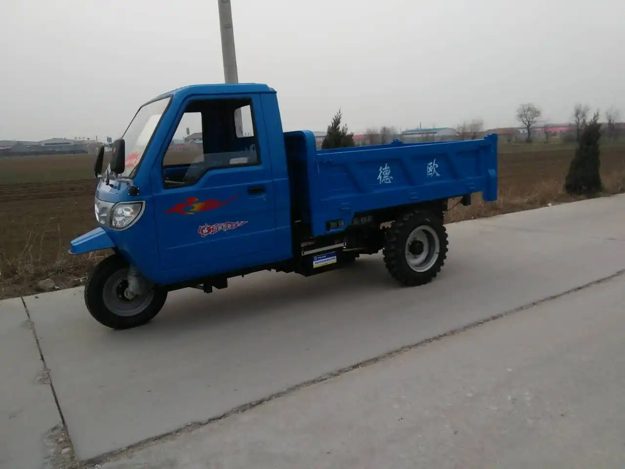 Дизельный трехколесный транспортный автомобиль Строительная площадка инженерный дизельный двигатель для легкового дизельного топлива