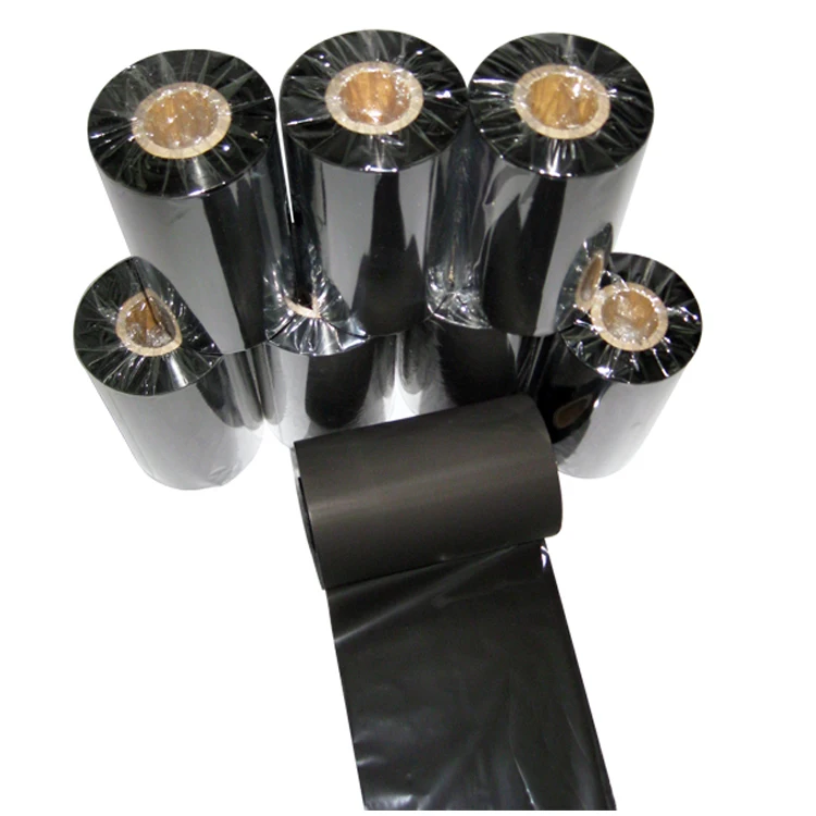 110 мм x 300 м Ck16 кодовая устойчивая к царапинам резиновая восковая черная лента Zebra карбоновая для