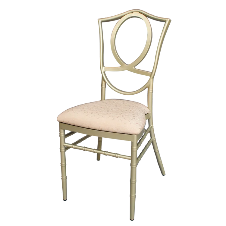 Ghana rental outdoor wedding decortaiton gold metal chairs for events