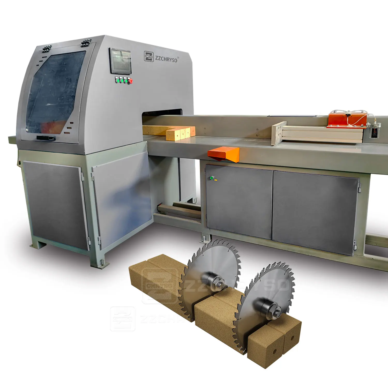 ZZCHRYSO Wooden Pallet Saw CNC Wood Board Cross Cut off Saw Machine Timber Panel Wood Cutting Saws