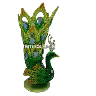 wholesale indoor decorative metal figure peacocks