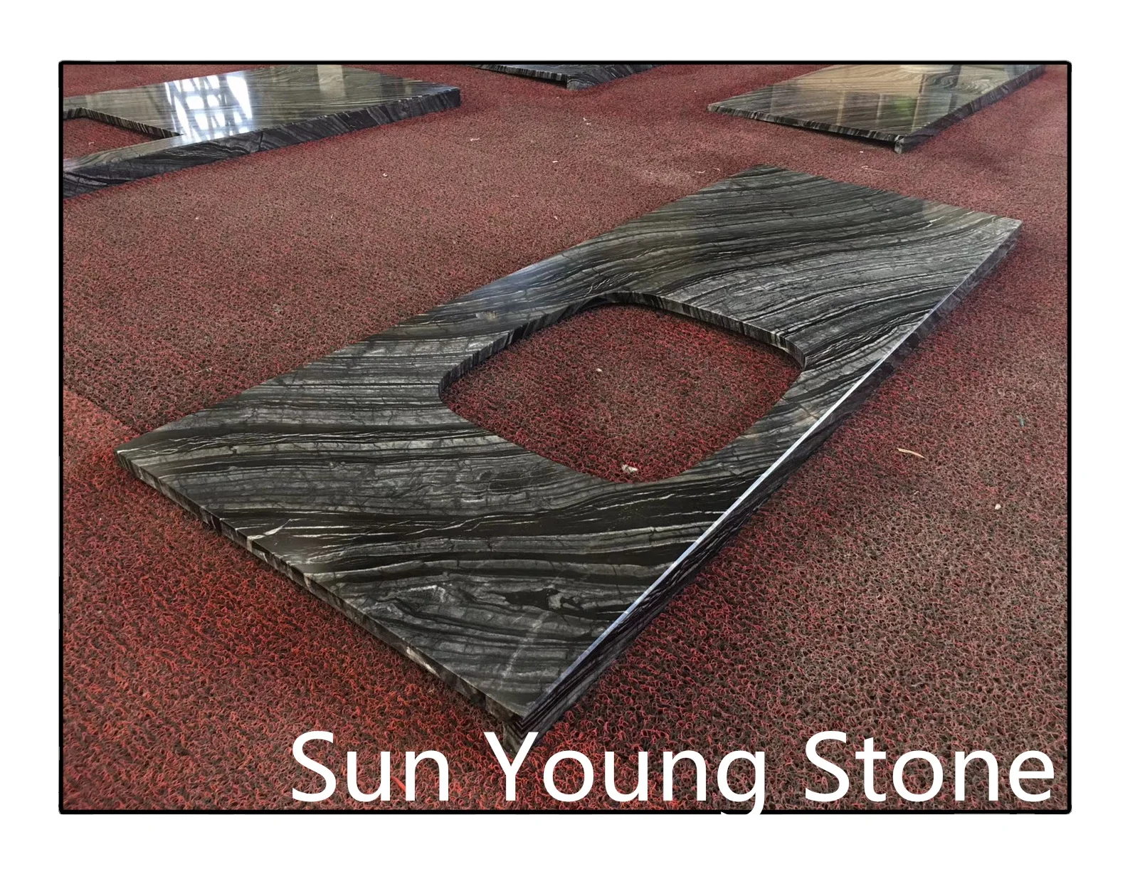 Customized size marble countertop hotel vanity granite top for sell