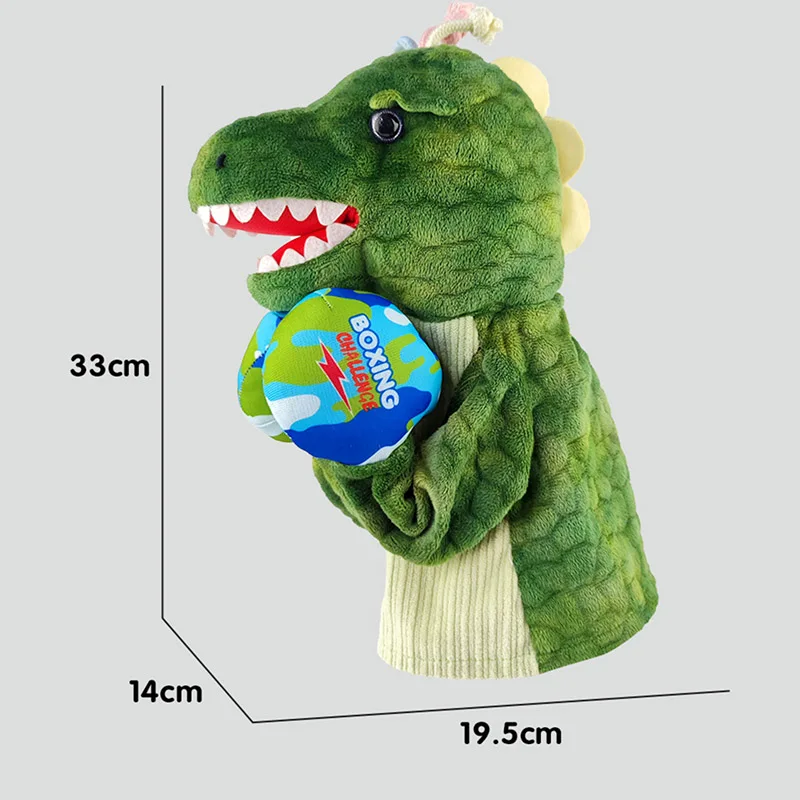 Kids Interactive  Fighting Boxing Cartoon Animal Shape Game Hand Puppet Plush Shark toy