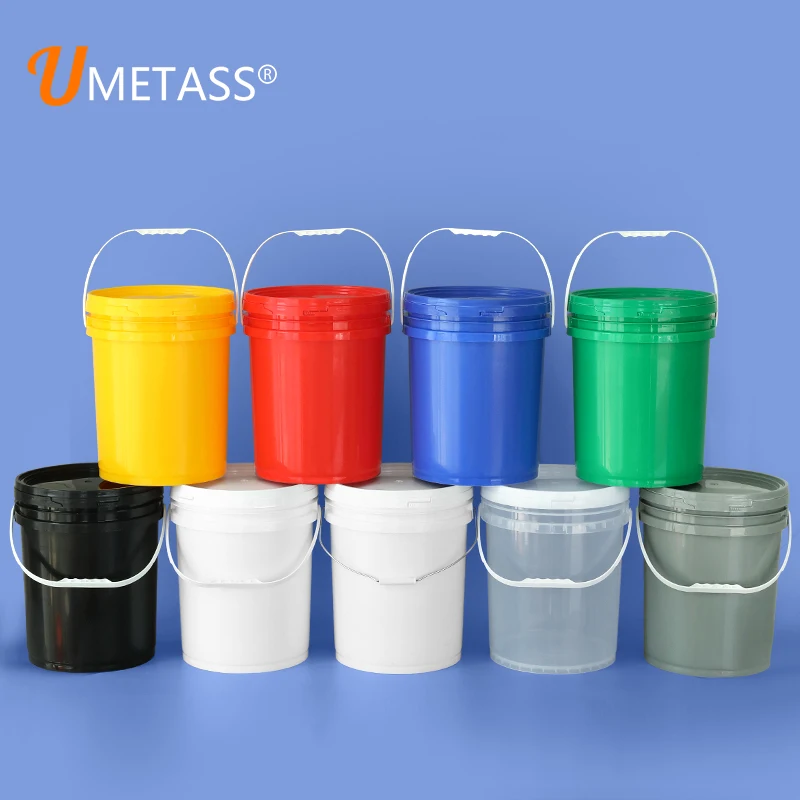 Factory Direct Hot Sale Pp Material Customized Color Square 20L Plastic Bucket With Airtight Lid