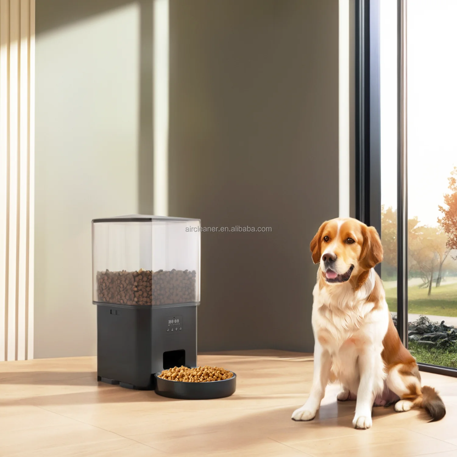 NEW Wifi 15L Large Capacity Automatic Feeder Clog-Free Pet Smart Feeder Pet Food Dispenser Pet Bowl Feeder With HD Camera