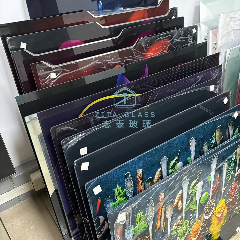 Hot sale customized gas stove burner glass covertops custom thickness top quality glass panel for gas stove