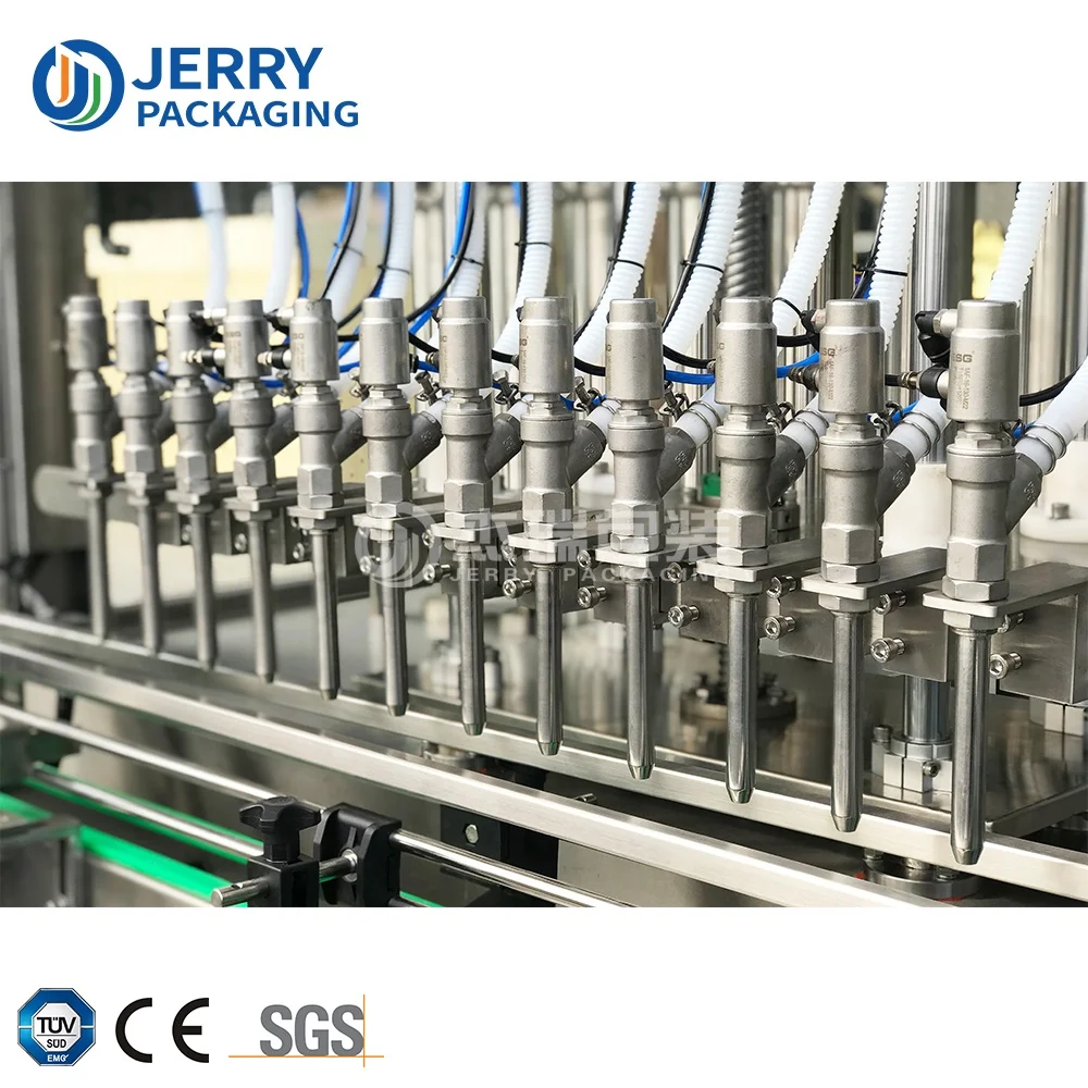 Full Automatic Linear Bottle Liquid Cooking Oil Filling and Packing Machine Price Machine Filling Edible Oil