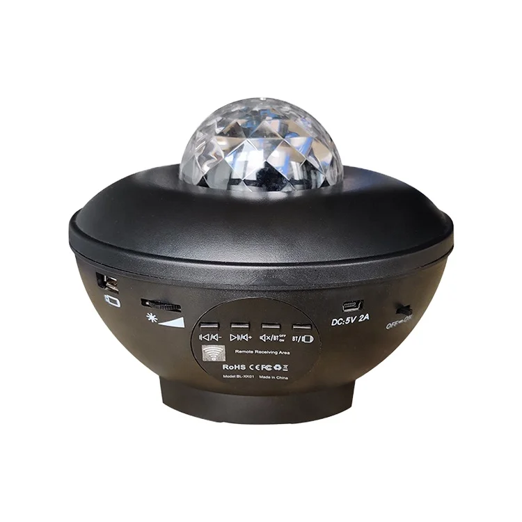 Новый дизайн светодио дный фары лазерный небо огни портативный мини-проектор звездного неба с беспроводной динамик с дистанционным управлением