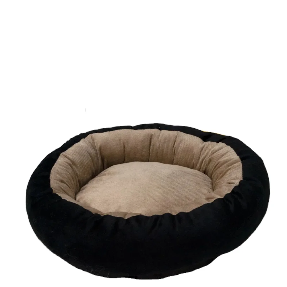Luxury Washable Plush Soft Claming Donut Dog Bed Extra large Dog Sofa Cat Round Pet Beds