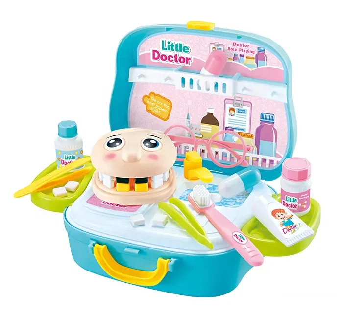 suitcase design dentist toys doctor play set for boys