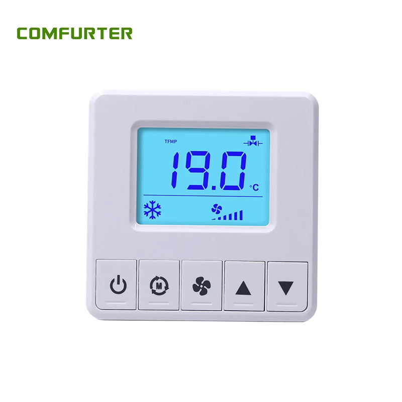 Comfurter центральный кондиционер программируемый ac лучший домашний fcu hvac цифровой термостат с подогревом регулятор температуры 220 В