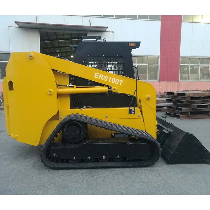 Everun High Performance ERS100T 1500kg cheap compact small terrain skid steer loaders