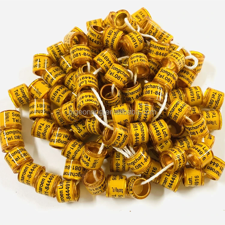 Wholesale High quality German Owls pigeons rings aluminum with plastic Racing Pigeon rings