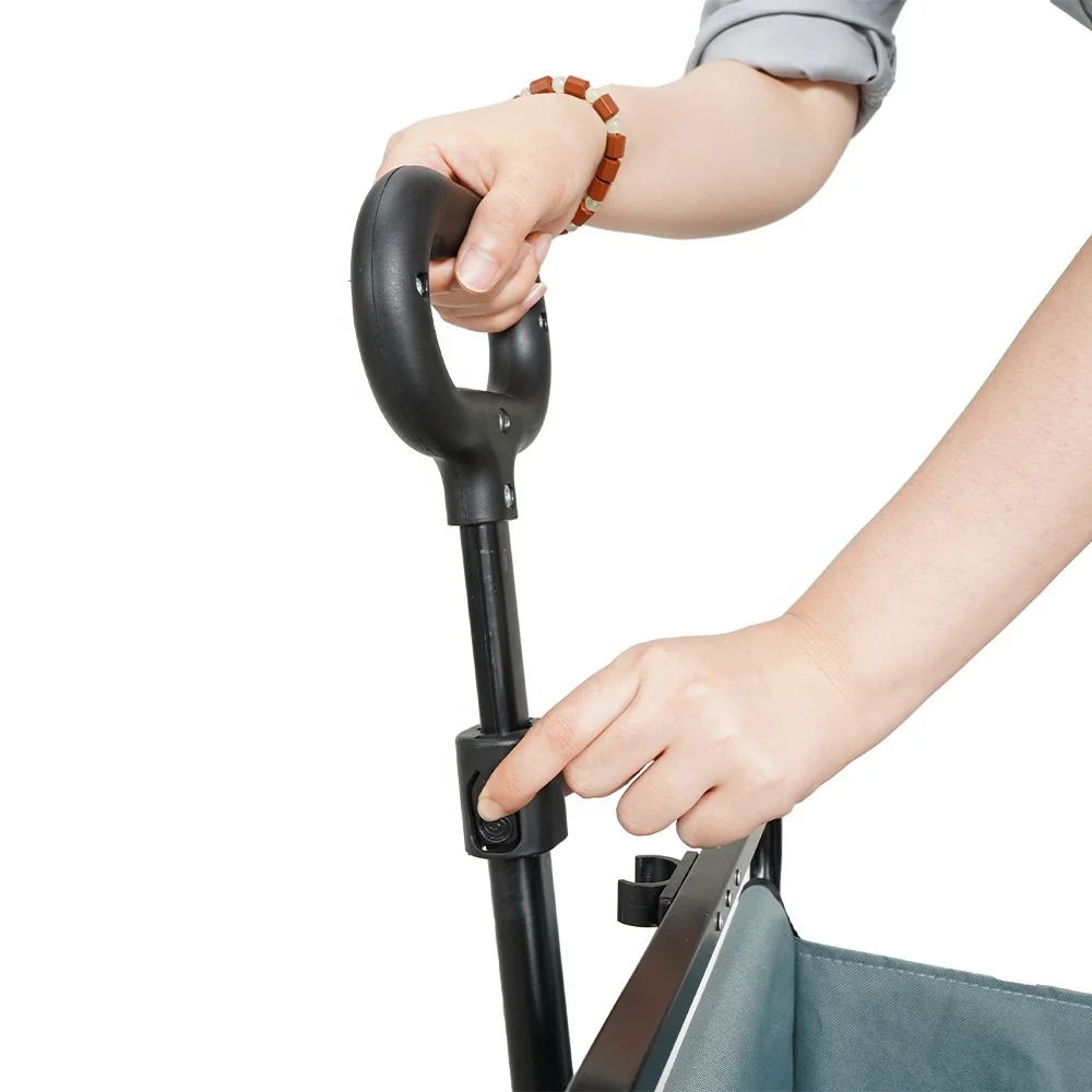 Foldable and lightweight hand trolley for carrying goods  handling outdoor trolley fold cart