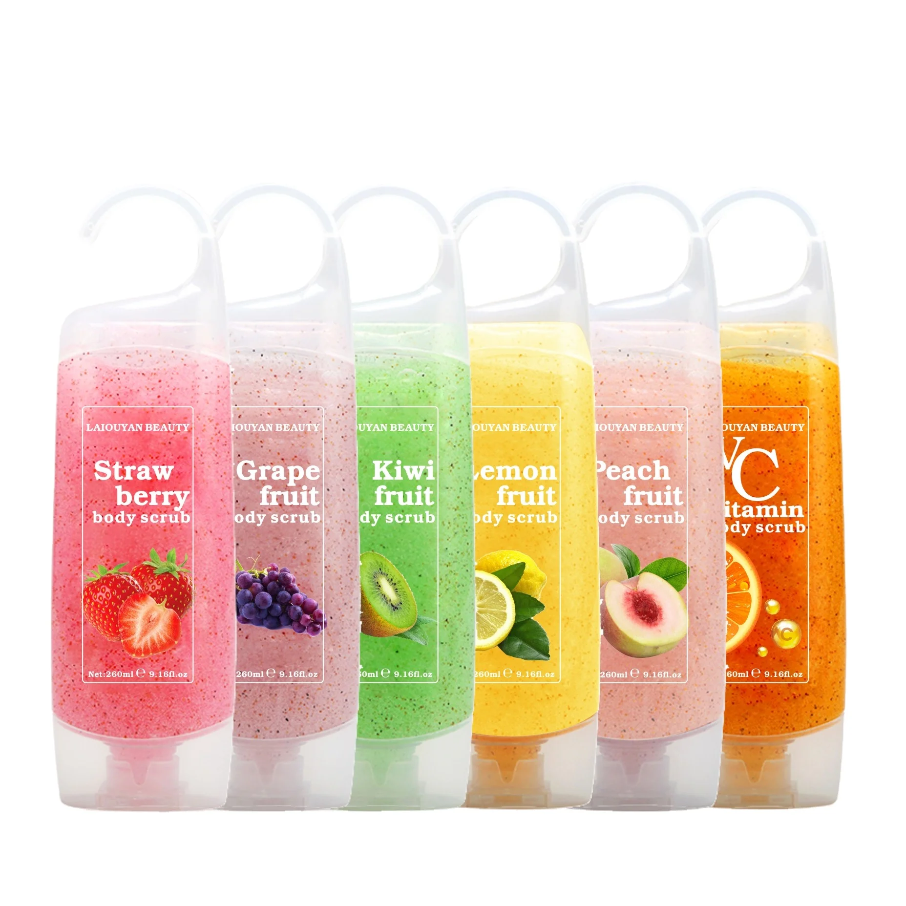 Natural Fruits Scrub Body Wash Exfoliating Shower Gel Refresh Nourish Whitening Body Scrub Skincare