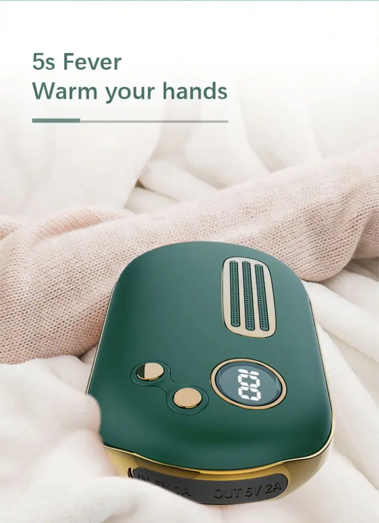 Aoolif Hothands Warmers Fuel Mini Power Bank Pouch Rechargeable Portable Hand Warmer