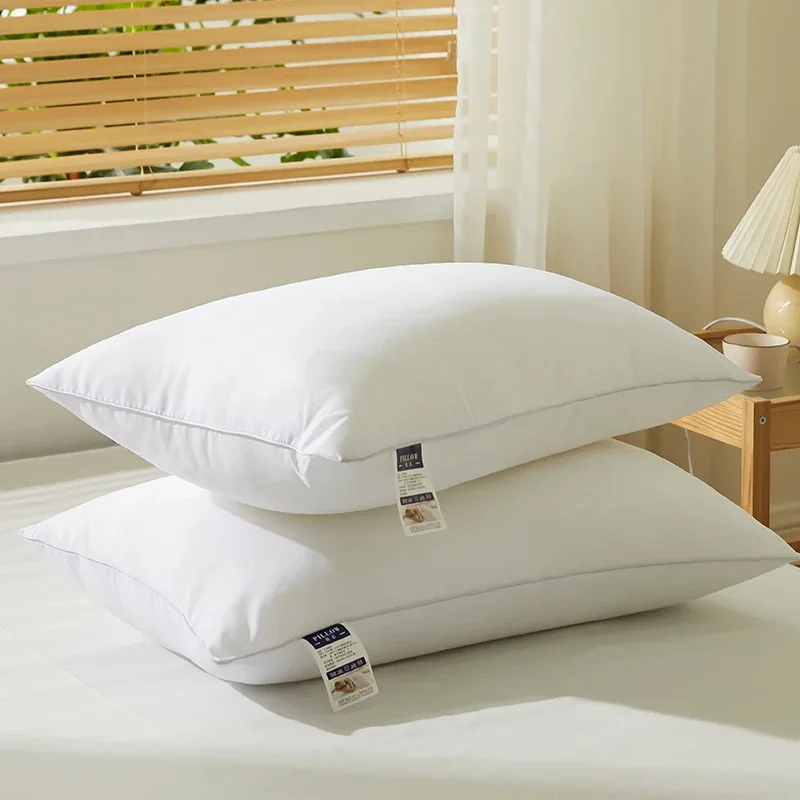 Wholesale Modern Style Pure White Wool Pillow Core for Home Hotel Student Woven Technique for Neck Support