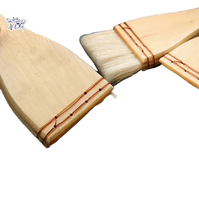 Paul Rubens Watercolor Paint Brush Acrylic Brushes Art Drawing Tools Supplies Scrubbing Wool Wood Gouache Art Gift Set - 116-3#