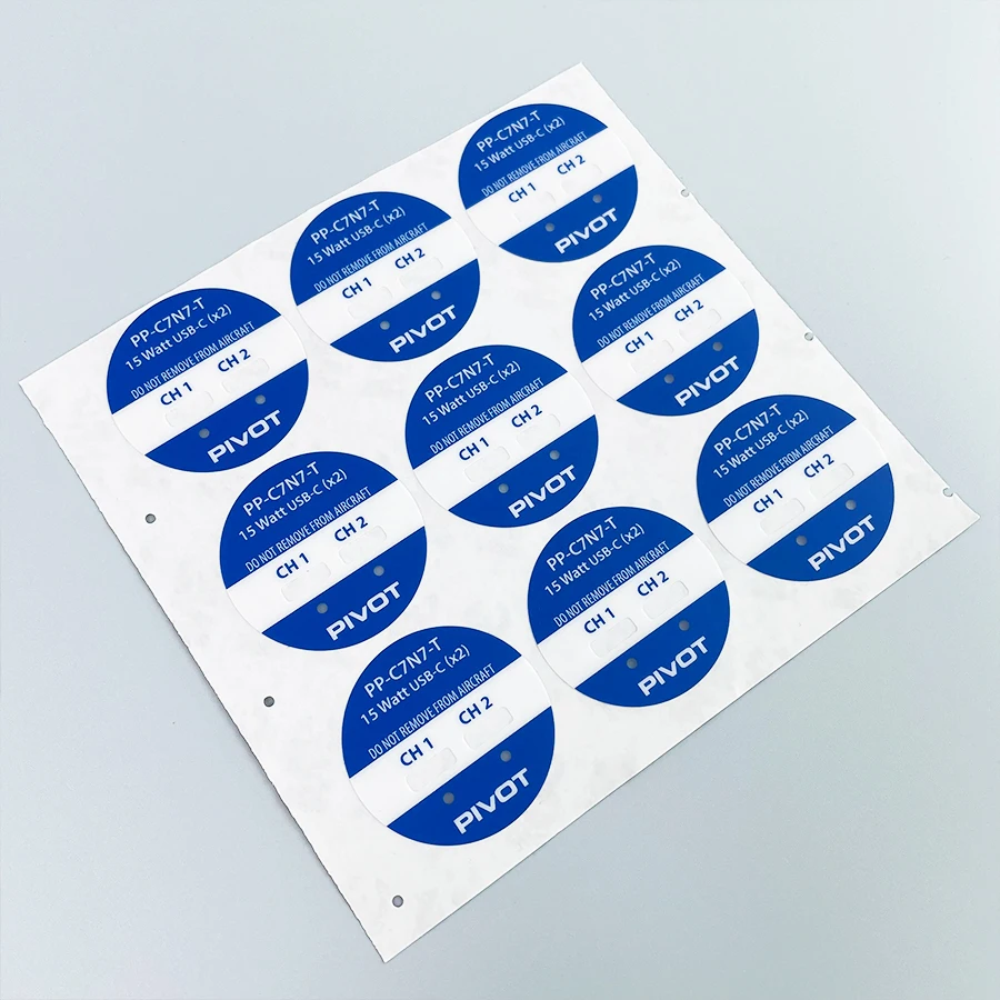 Flat Lexan Labels Control Panel Plastic Membrane Switch Decal PET PMMA Label Stickers Custom Die Cut PC Label Graphic Overlay