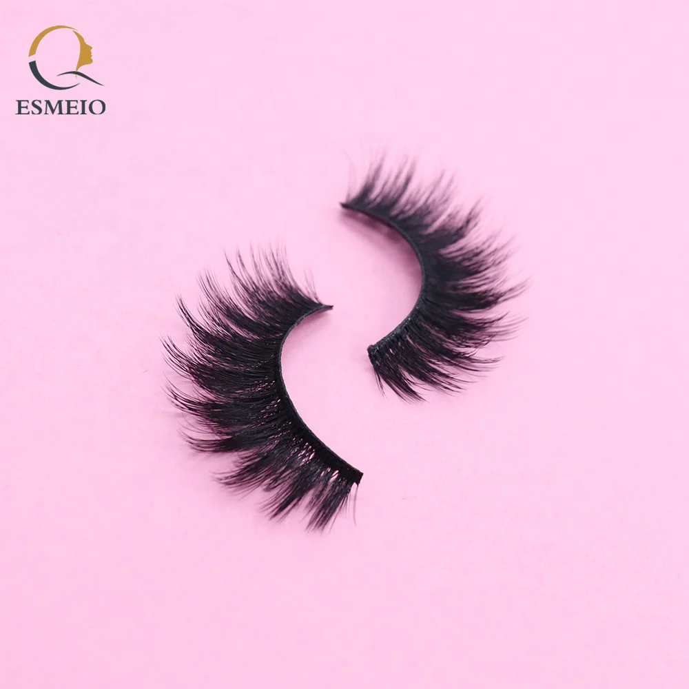 6D Wispies False Eyelashes With Custom Package Logo Best Quality Lashes Natural Length 15MM Lashes