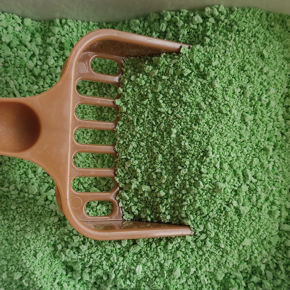 OEM tapioca cat litter odor free clumping cat sand toilet flushable corn and cassava cat litter