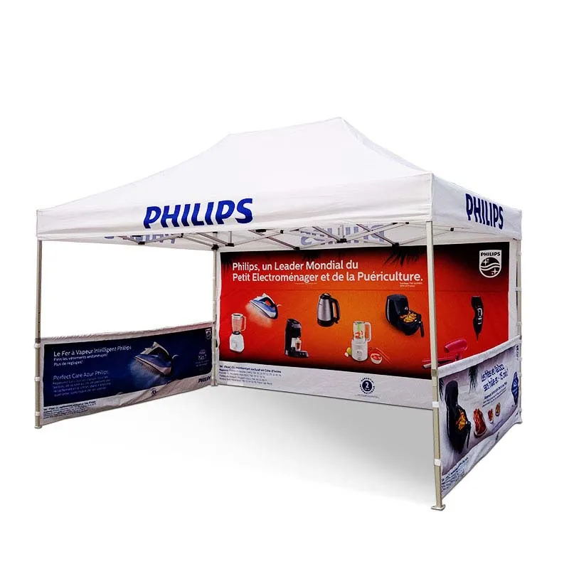 3X3m Outdoor Professional Steel with Wood Grain Paint Foldable Wedding Tent